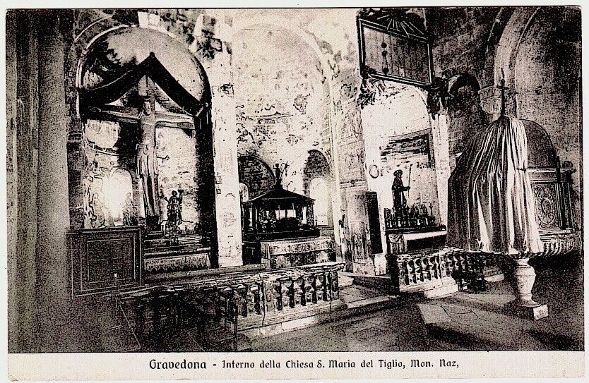 L'interno prima dei restauri del 1953.